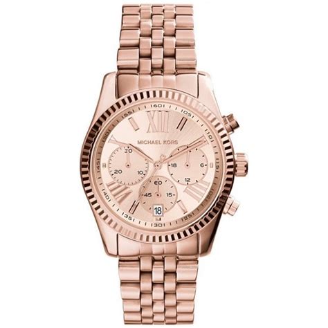 michael kors women's lexington watch rose gold one size|Michael Kors women's parker watch.